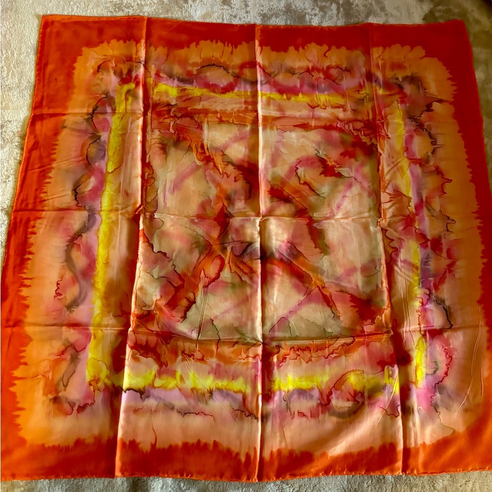 Vibrant Silk Scarf